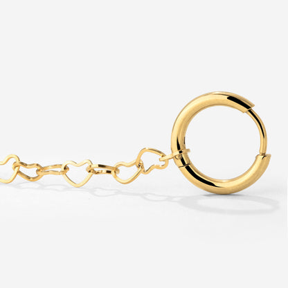 Heart after Heart Hoop Set Small Gold