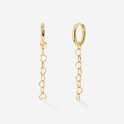Heart after Heart Hoop Set Small Gold