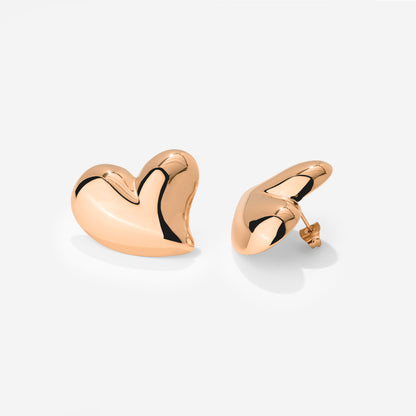 Heartie Studs Rose Gold