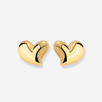 Heartie Studs Gold
