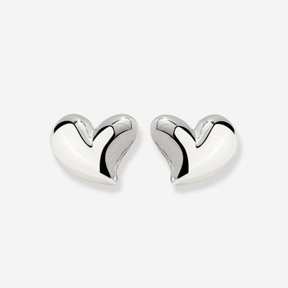 Heartie Studs Silver