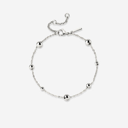 Infinite Beads Bracelet Silber