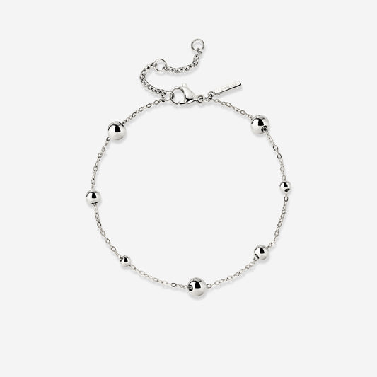 Infinite Beads Bracelet Silber