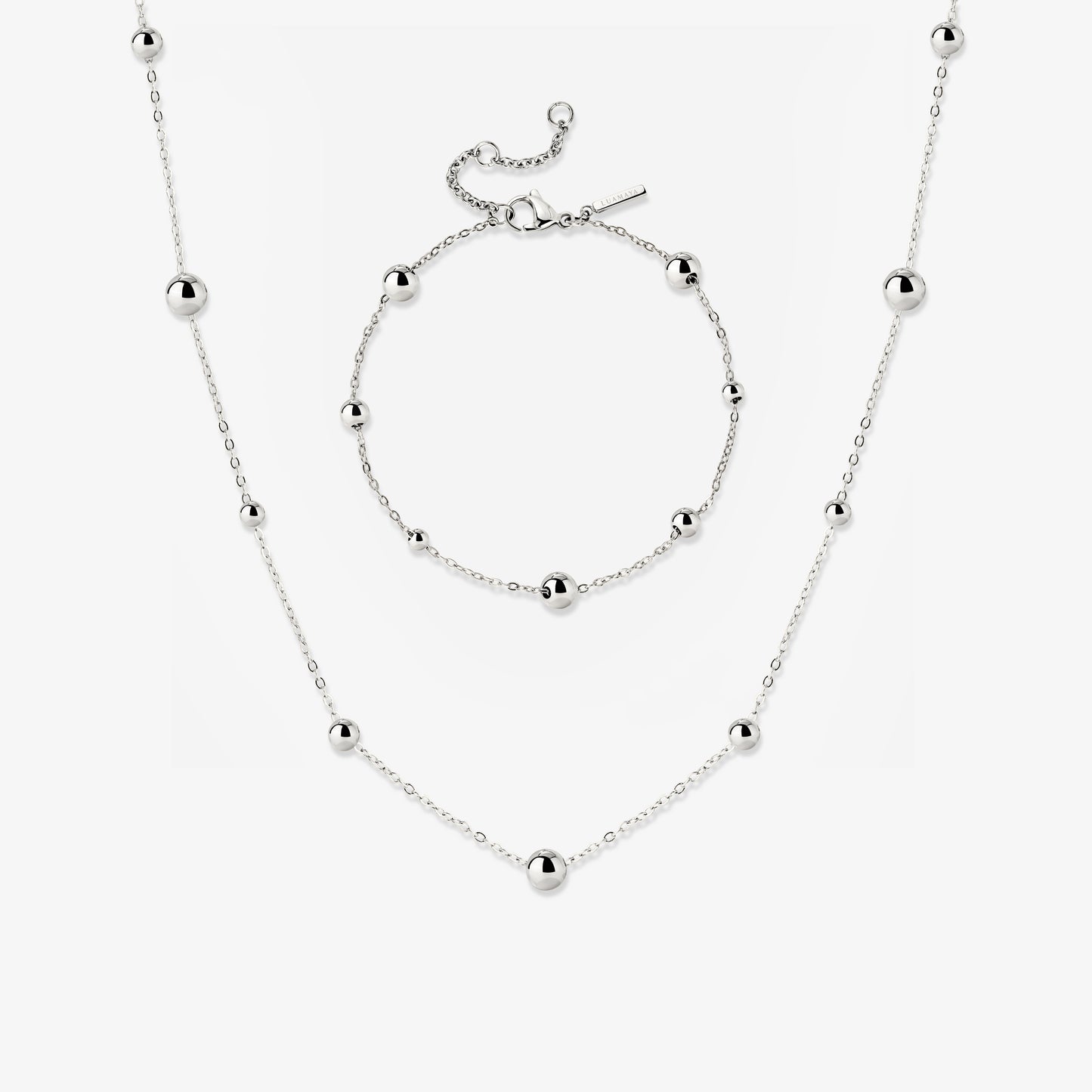 Infinite Beads Bundle Silber
