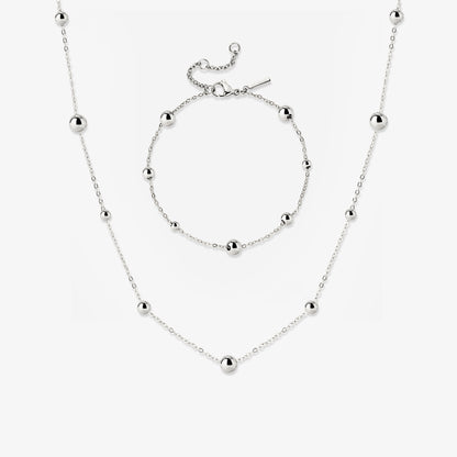 Infinite Beads Bundle Silber