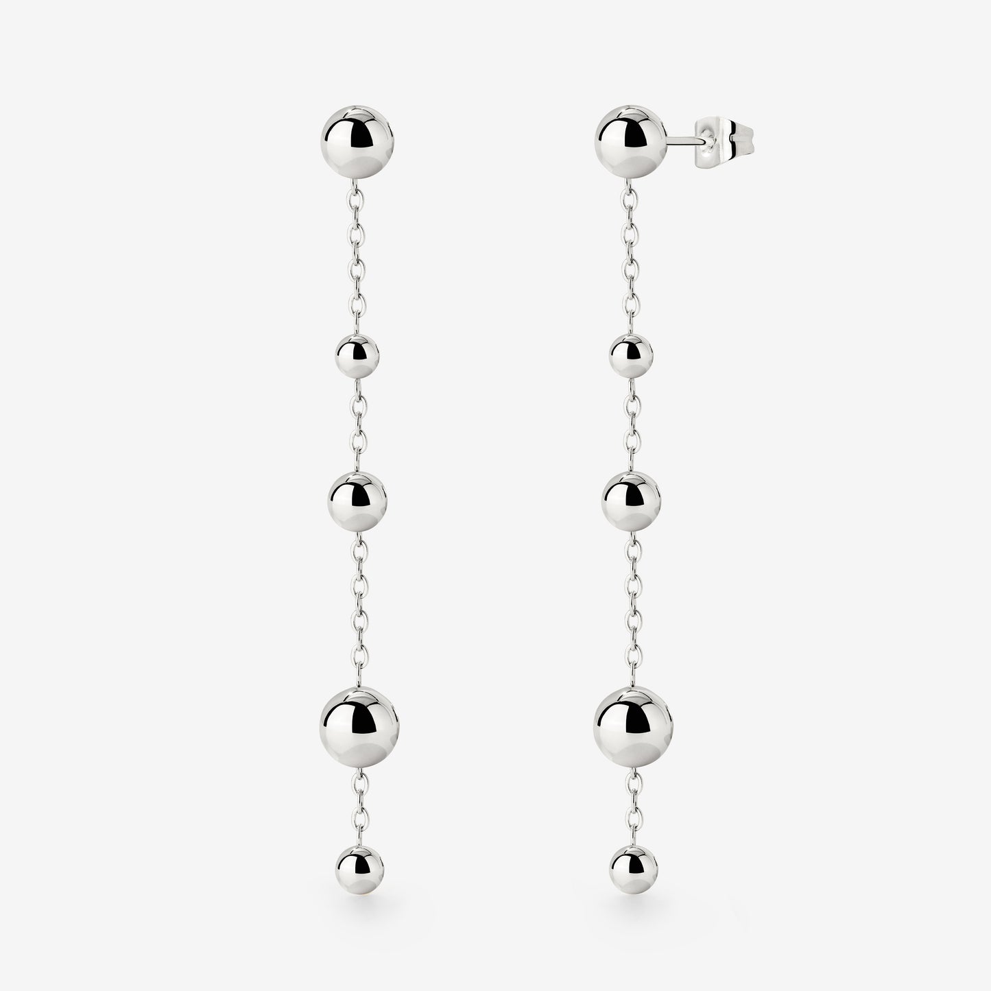 Infinite Beads Earrings Silber