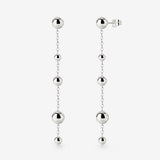 Infinite Beads Earrings Silver