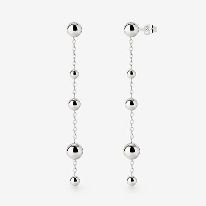 Infinite Beads Earrings Silber