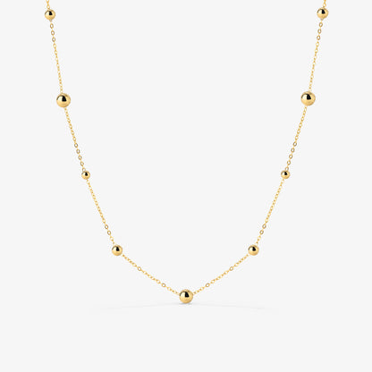 Infinite Beads Necklace Gold
