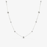Infinite Beads Necklace Silver