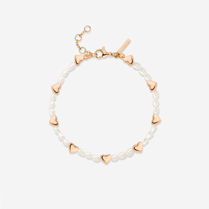 Love Pearls Bracelet Rose Gold