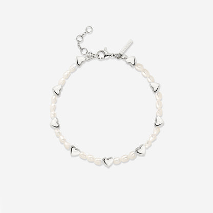 Love Pearls Bracelet Silver