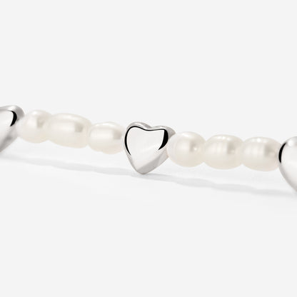 Love Pearls Bracelet Silver