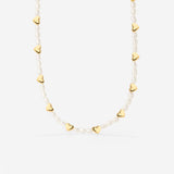 Love Pearls Necklace Gold