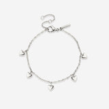 Lovely Heart Bracelet Silver