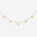 Lovely Heart Choker Gold