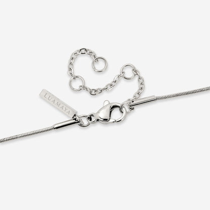 Minimalist Pearl Necklace Silver