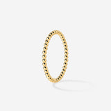 Narrow Sphere Ring Gold