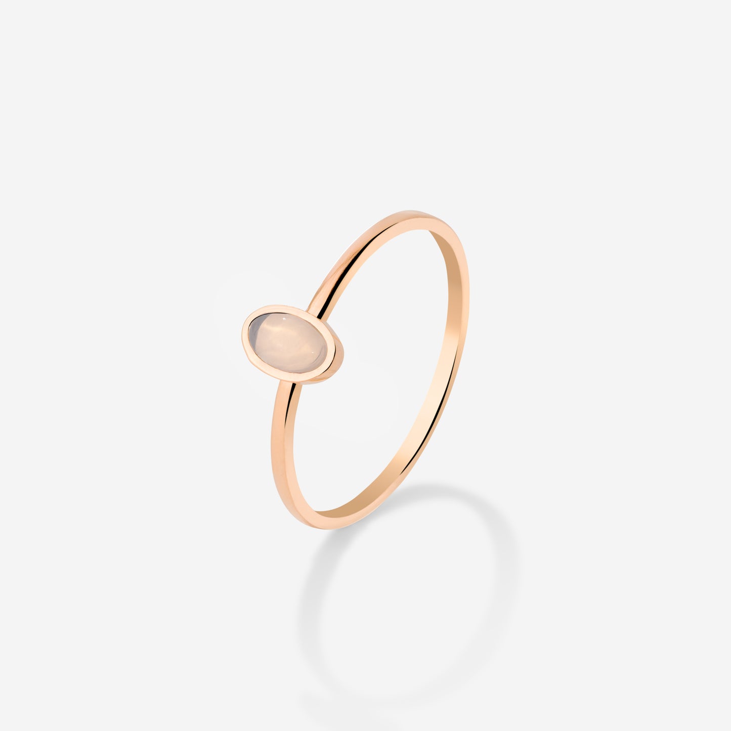 Oval Ring Rose Gold