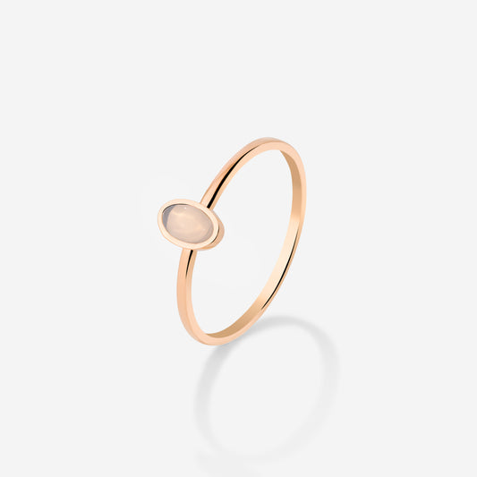 Oval Ring Rose Gold