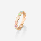 Pastel Hearts Ring Rose Gold