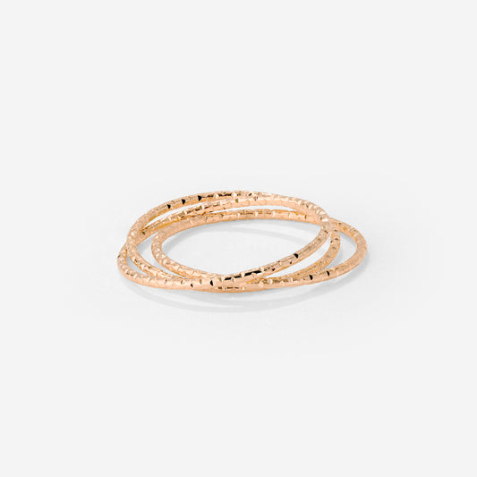 Prism Trio Ring Rose Gold