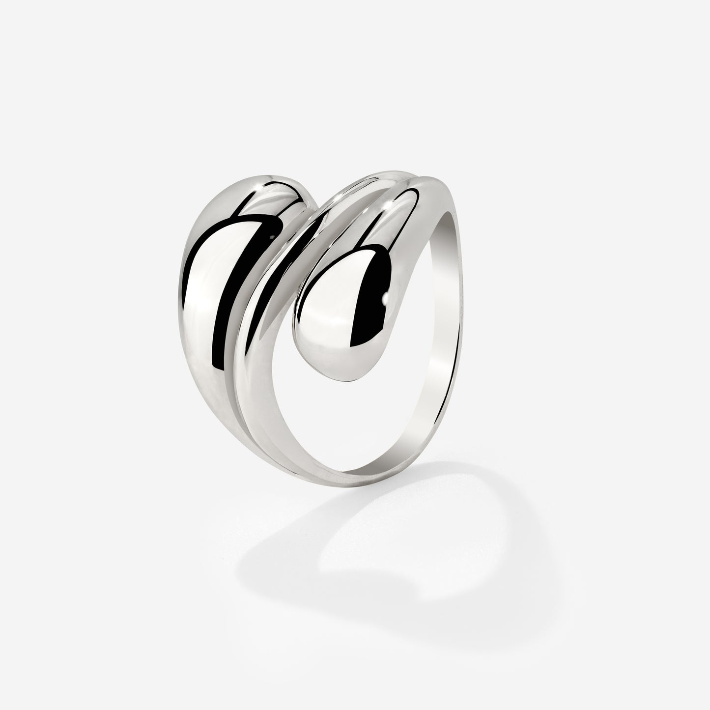 Sculpted Touch Ring Silber