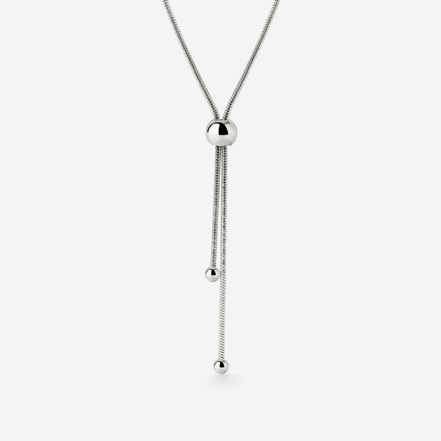 Simple Elegance Y-Necklace Silver