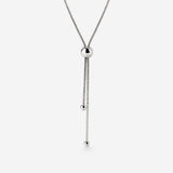 Simple Elegance Y-Necklace Silver