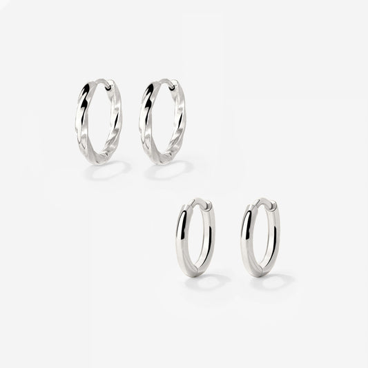 Soft 'n' Subtle Hoop Bundle Silver