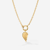 Twin Flame Left Classic Chain Necklace Set Gold