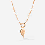 Twin Flame Left Classic Chain Necklace Set Rose Gold