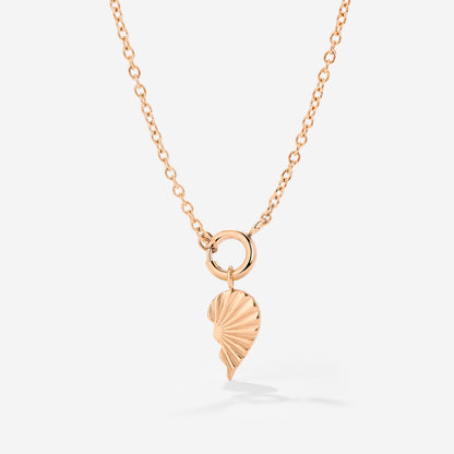 Twin Flame Right Classic Chain Necklace Set Rose Gold