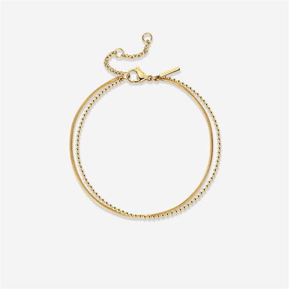 Duo Beads Bracelet Gold