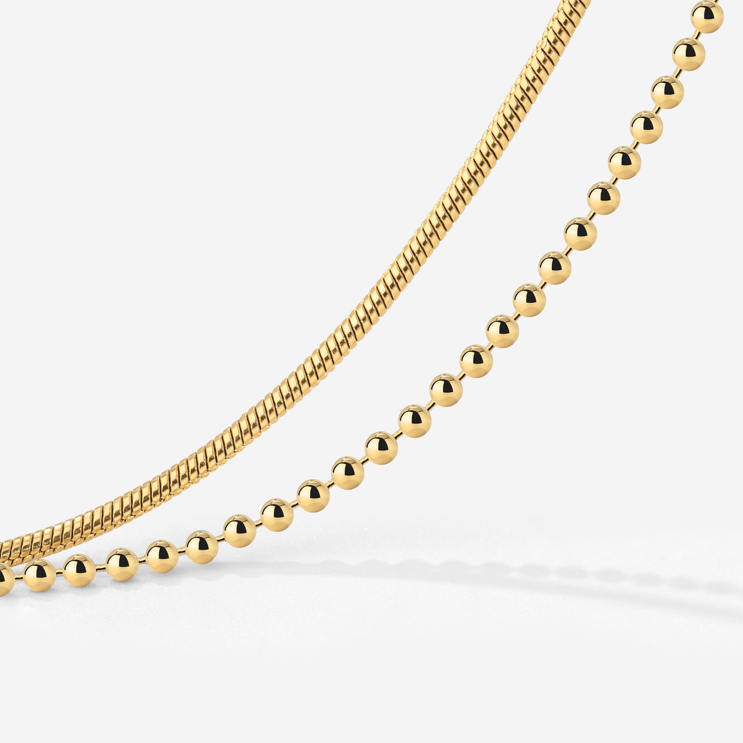 Duo Beads Bracelet Gold