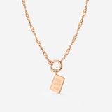 Book Lovers Club Singapore Chain Necklace Set Rose gold