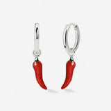 Chili Hoop Set Small Silver