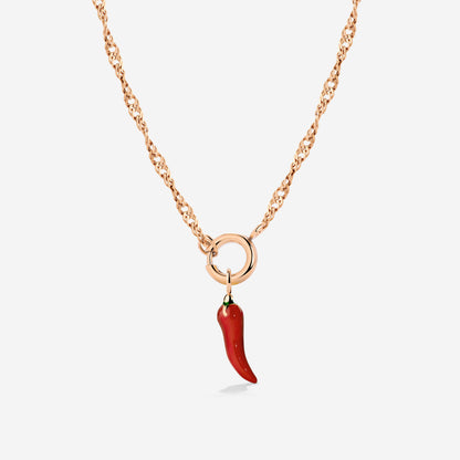 Chili Singapore Chain Necklace Set Roségold