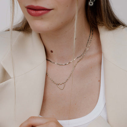 Loving Heart Necklace Silver