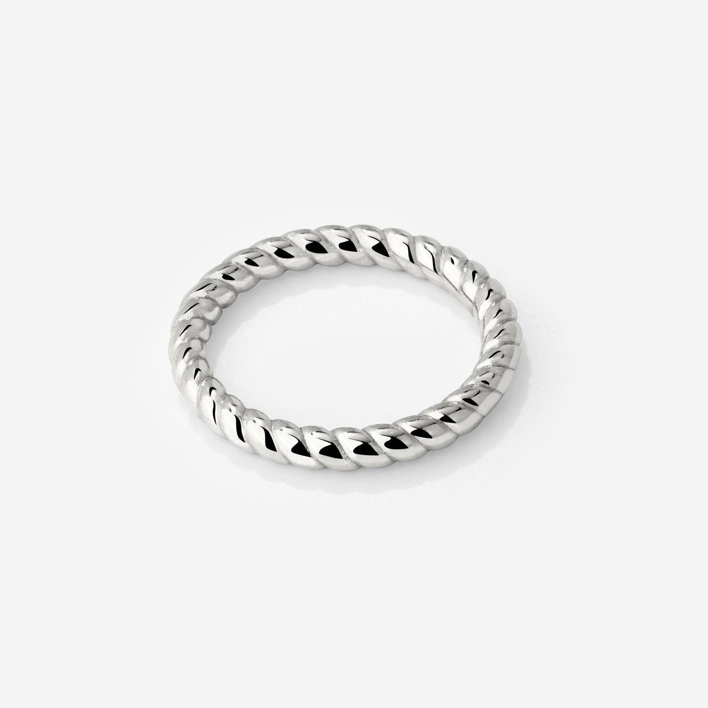 Endless Twist Ring Silber