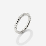 Endless Twist Ring Silver