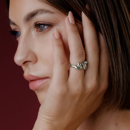 Heartie Ring Silver