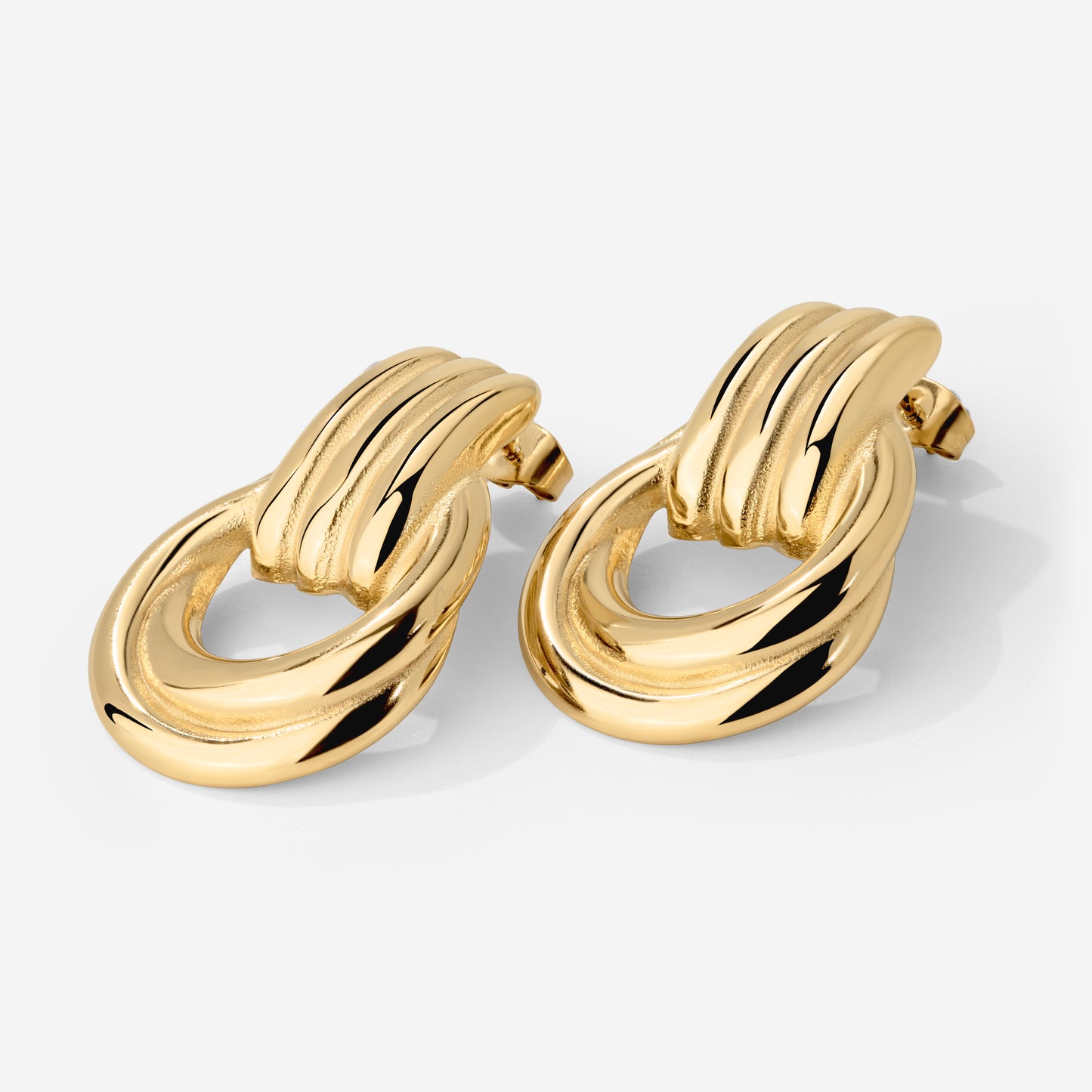 Infinity Loop Hoops Gold