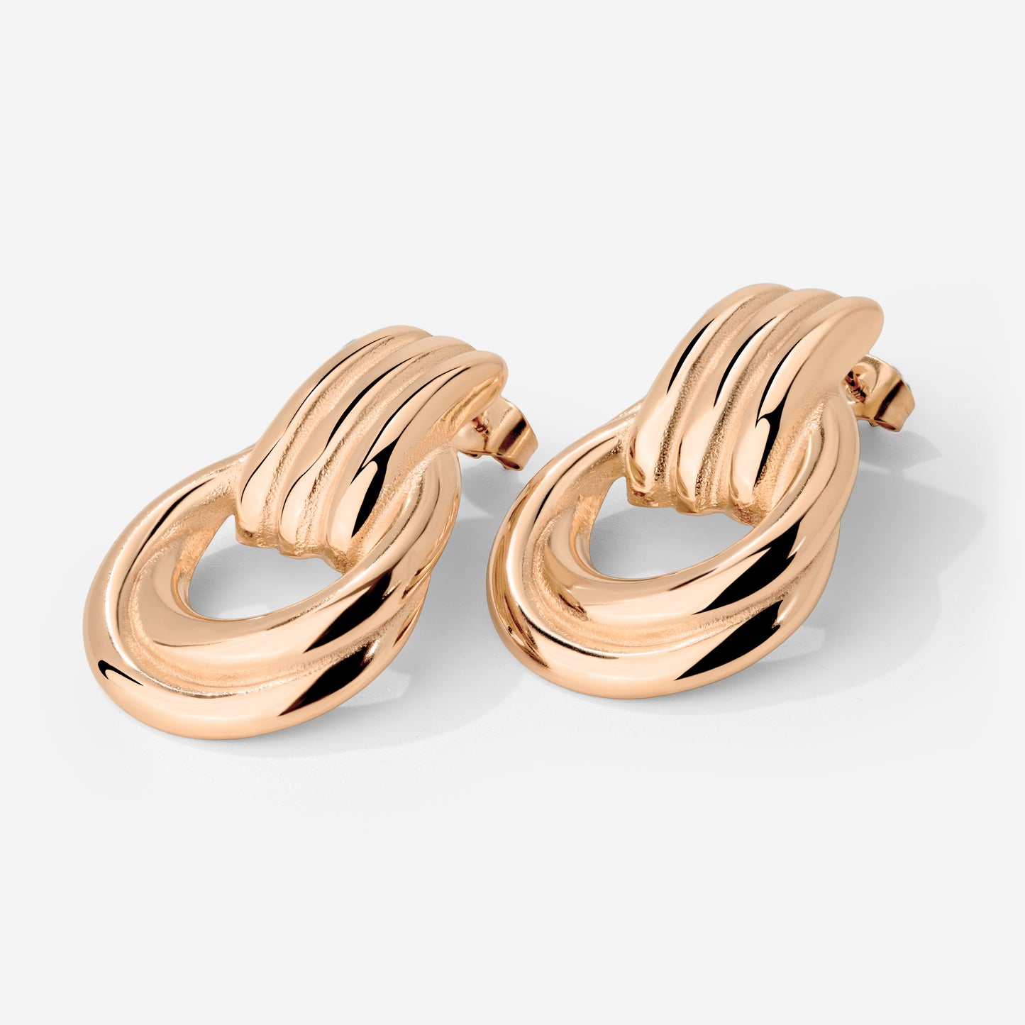 Infinity Loop Hoops Roségold