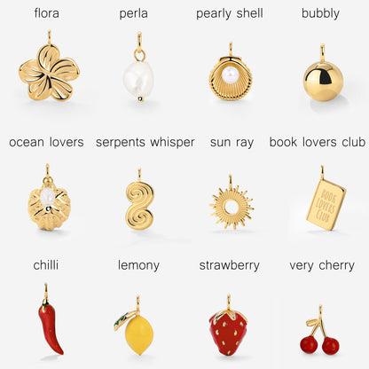 Singapore Chain Charm Necklace Set