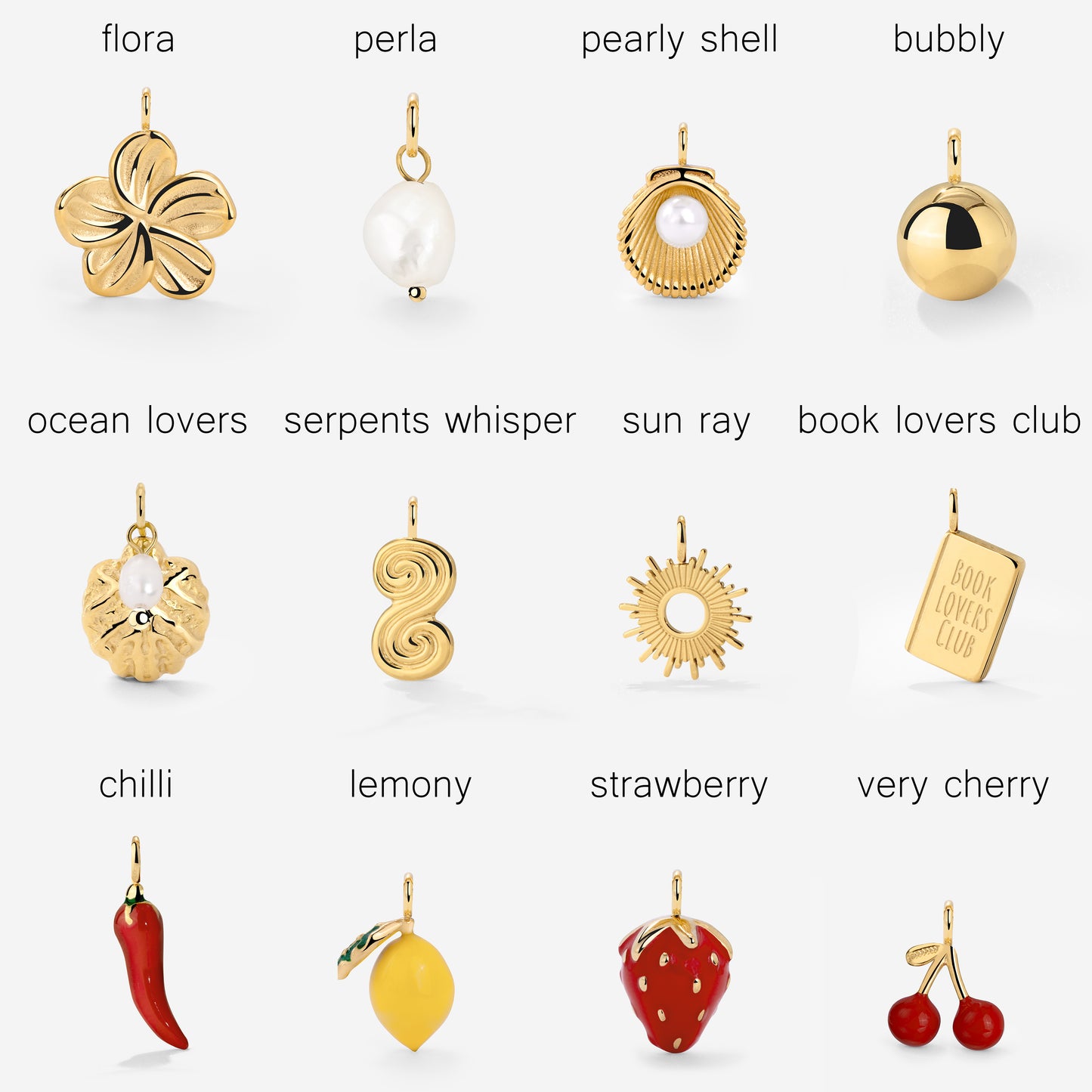 Classic Chain Charm Necklace Set