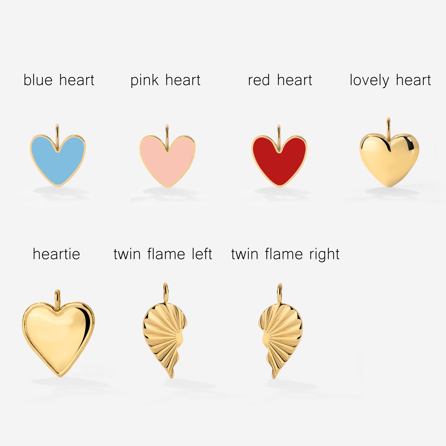 Oval Links Charm Necklace Set