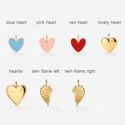 Oval Links Charm Necklace Set