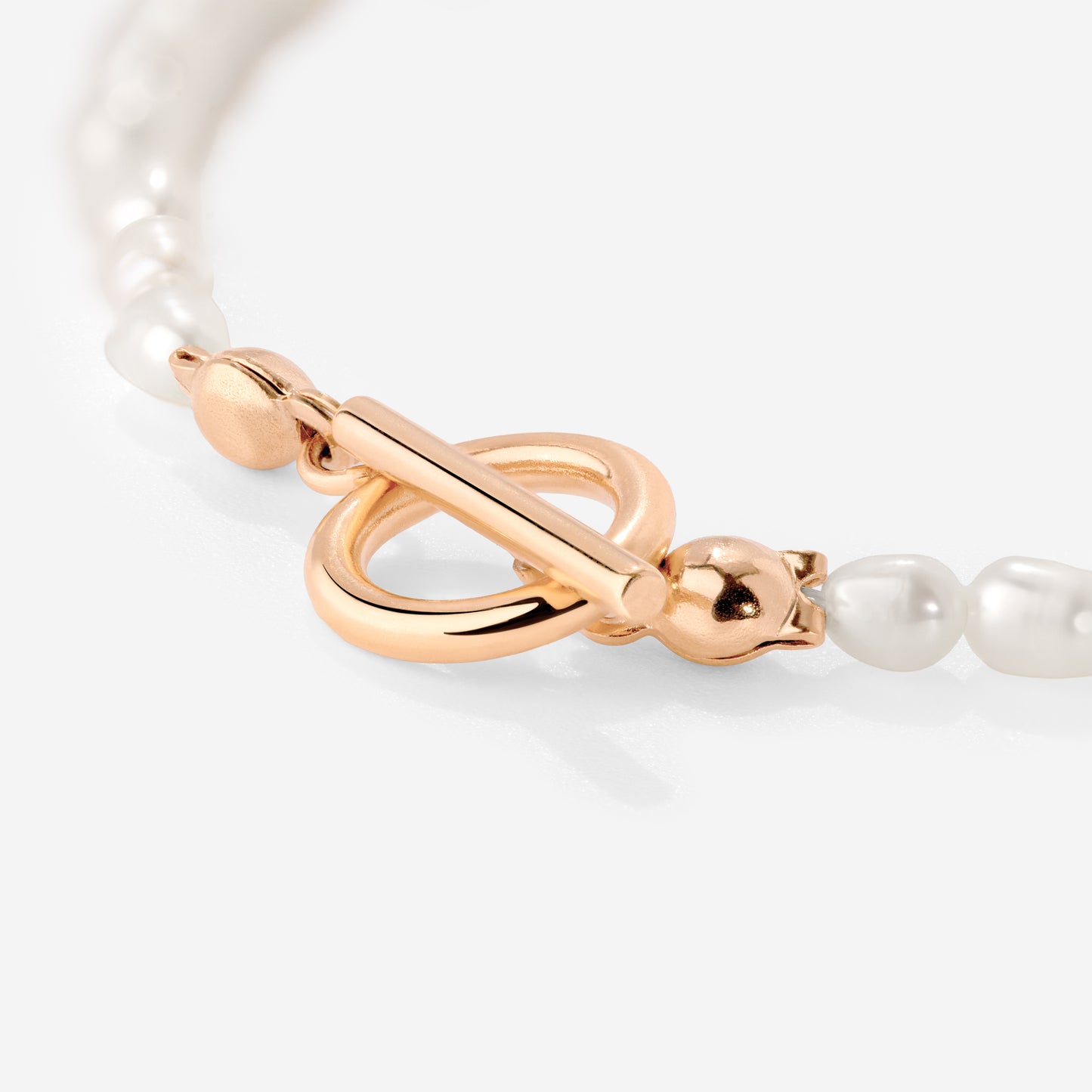 Lenis Loving Pearl Bracelet Rose Gold