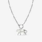 Leopard Singapore Chain Necklace Set Silver